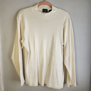 VINTAGE J CREW Mock Neck Long Sleeve Shirt Medium